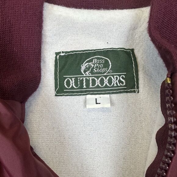 Vintage 80s Bass Pro Shop Satin Jacket - Picture 3 of 5